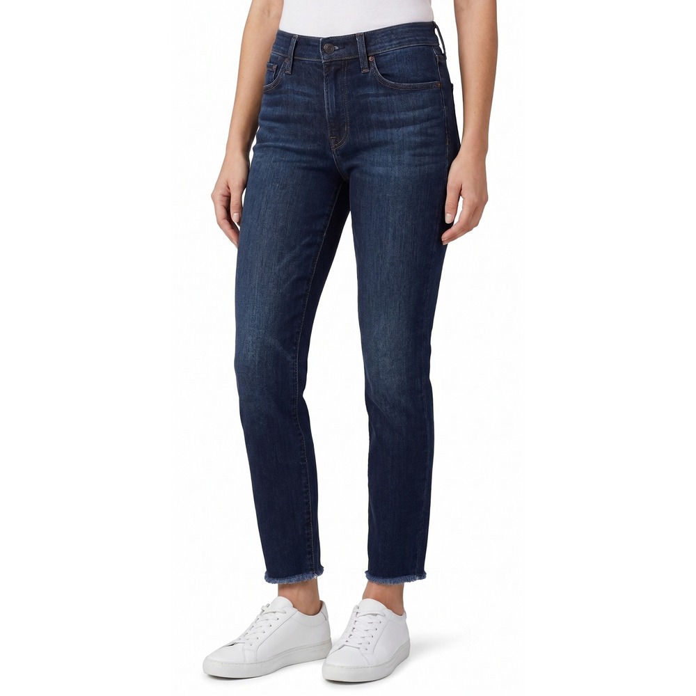 Lucky Brand Charlie Skinny Jeans Dark Wash Raw Hem‎ Women's Size 8/29